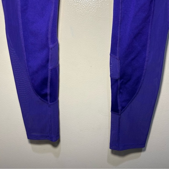 Gymshark Purple Mesh Panel Side Pocket Leggings Size XS - Picture 6 of 11